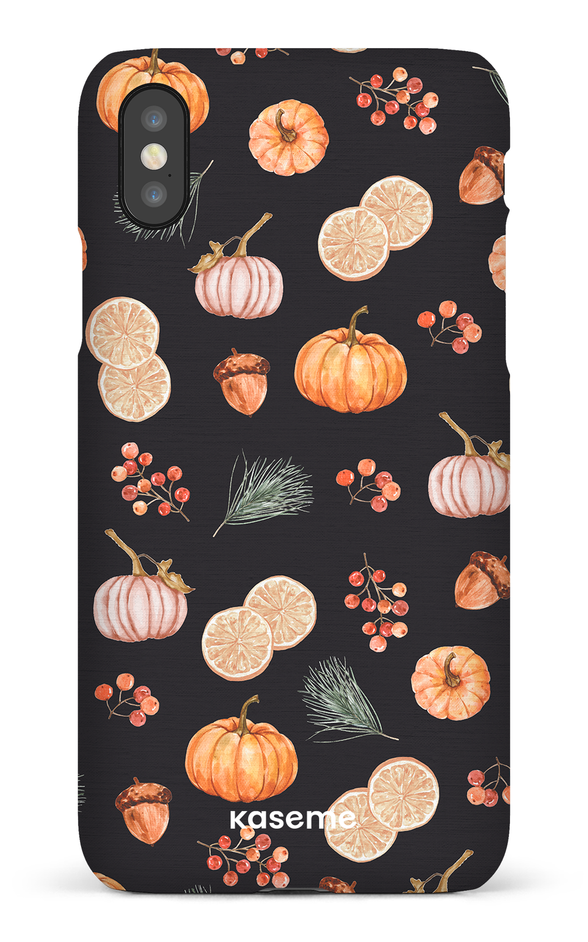 Pumpkin Garden Black - iPhone X/Xs