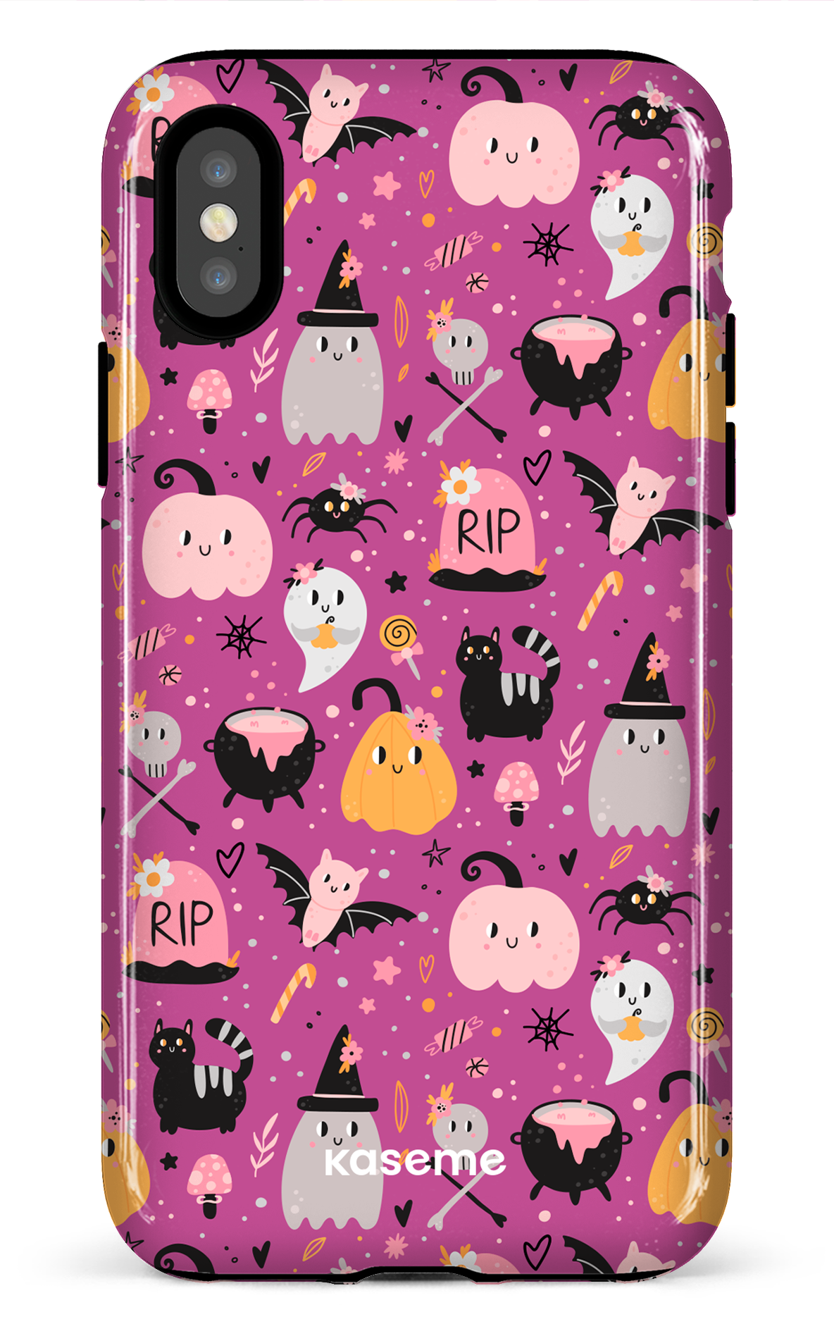 Trick or Threat Pink - iPhone X/Xs