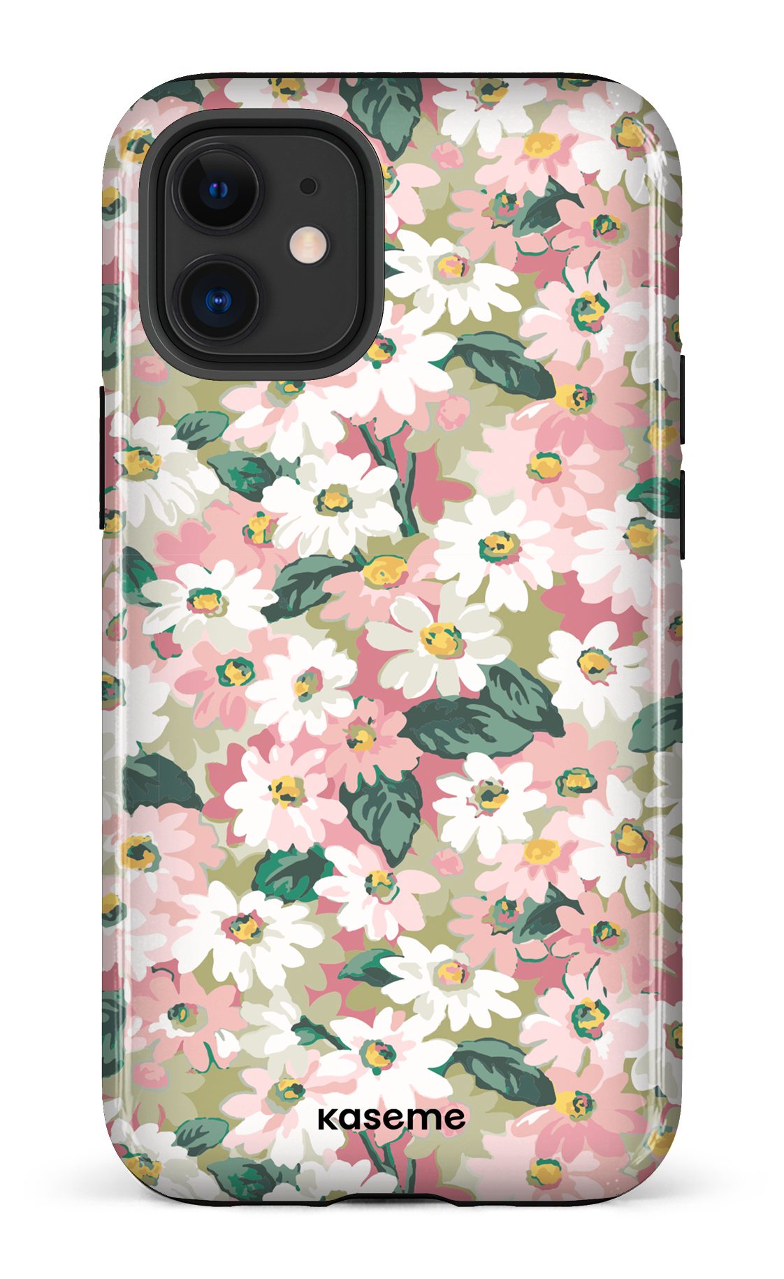 Mosaic of blooms green - iPhone 12 Mini