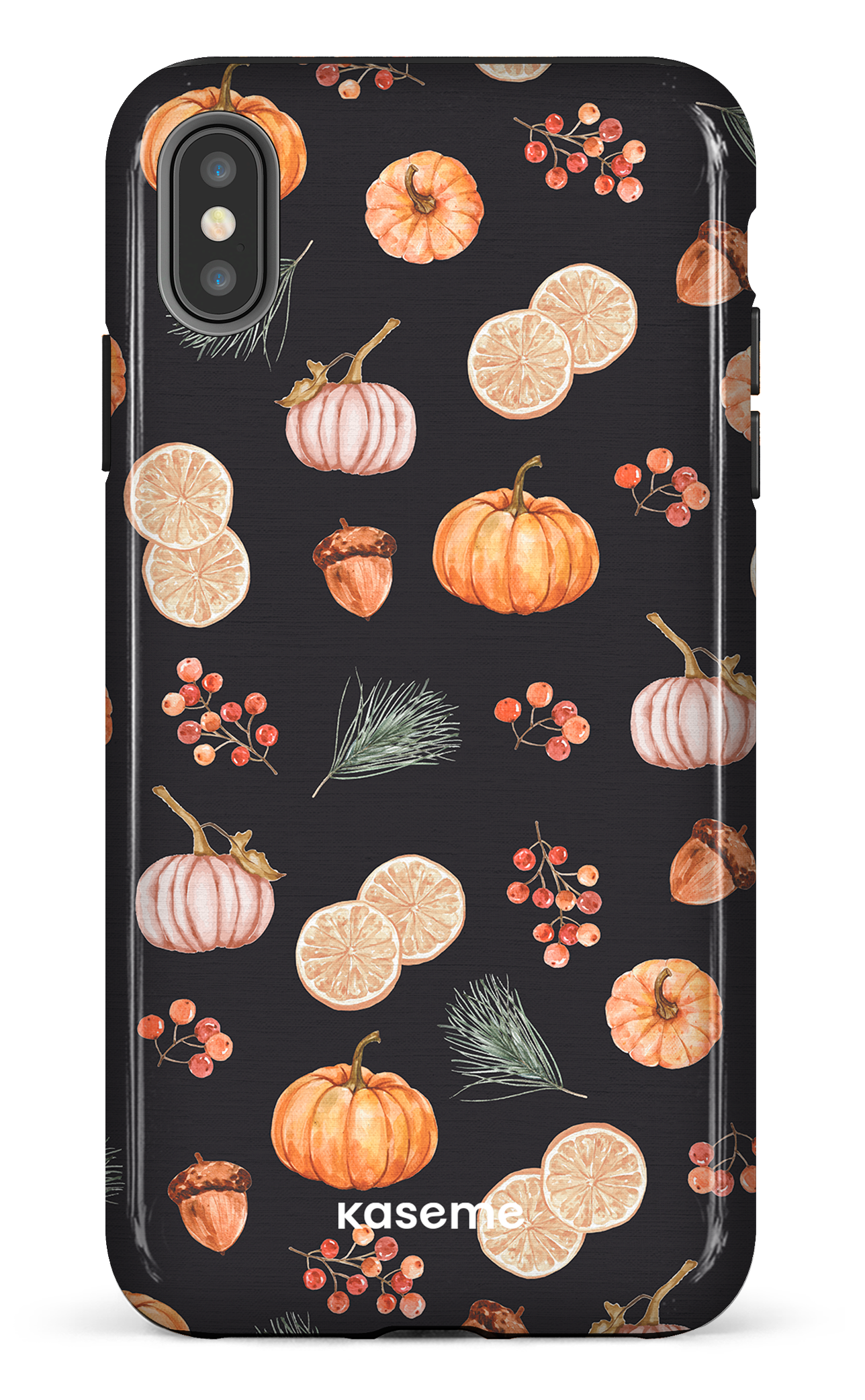 Pumpkin Garden Black - iPhone XS Max