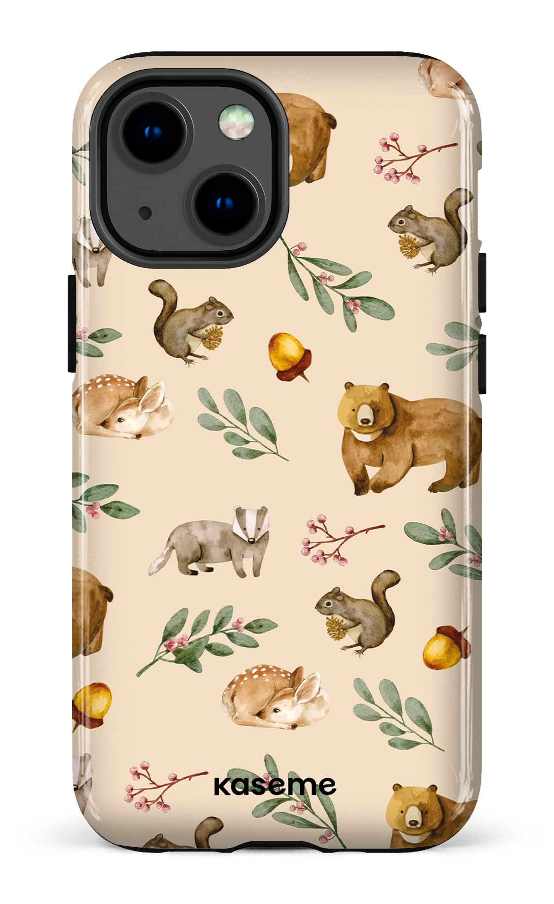Furry Forest Beige - iPhone 13 Mini