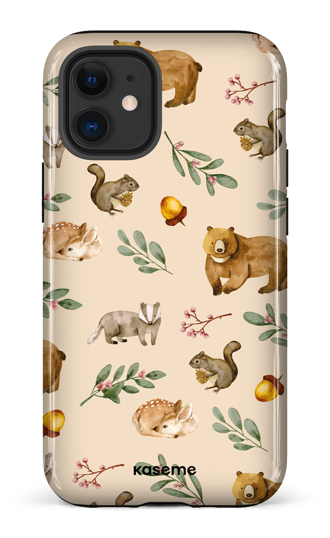 Furry Forest Beige - iPhone 12 Mini