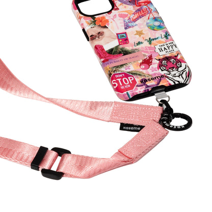 Crossbody Phone Strap Pink